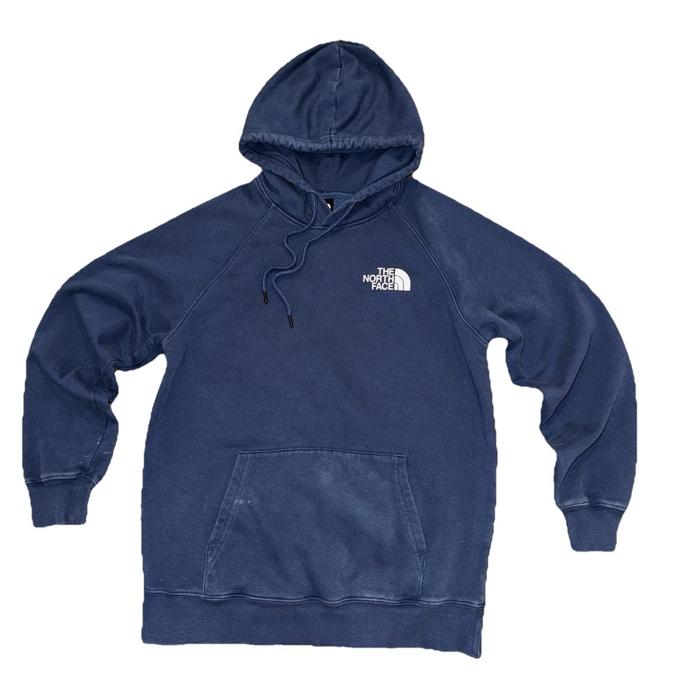 The North Face Graphic Injection Hoodie Women M Jacket‎ Blue Athleisure Outdoor